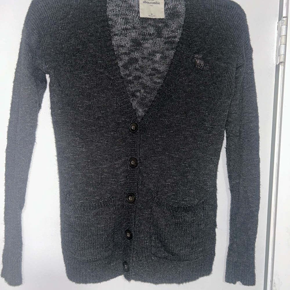 Vintage Abercrombie & Fitch Charcoal Cardigan